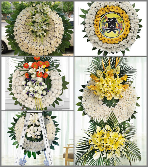 山东莱芜莱城区羊里镇朱家庄村花圈速递